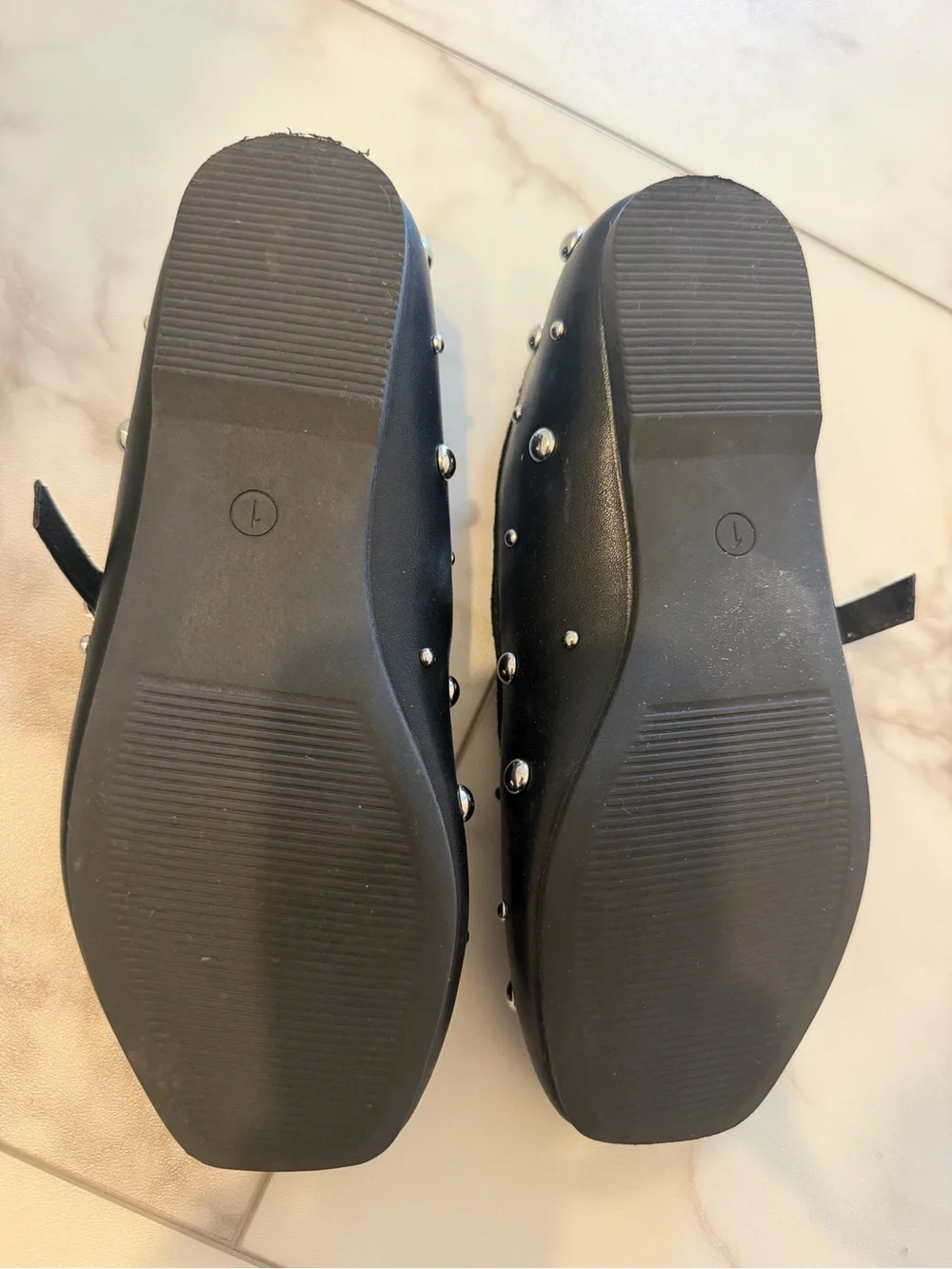 art class Black Studded Mary Jane Shoes for Kids
